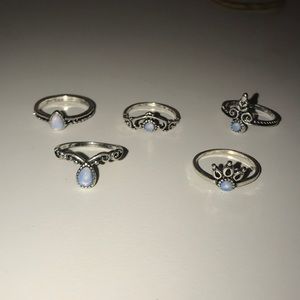 5 piece ring set